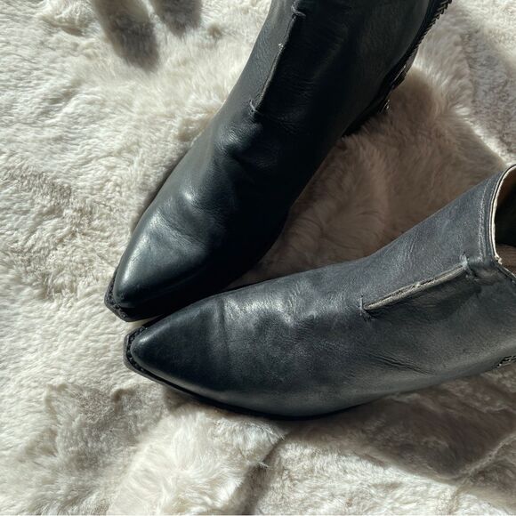 ♥️ Frye Leather Boots Sacha Moto Shortie. 9.5 - Picture 3 of 16